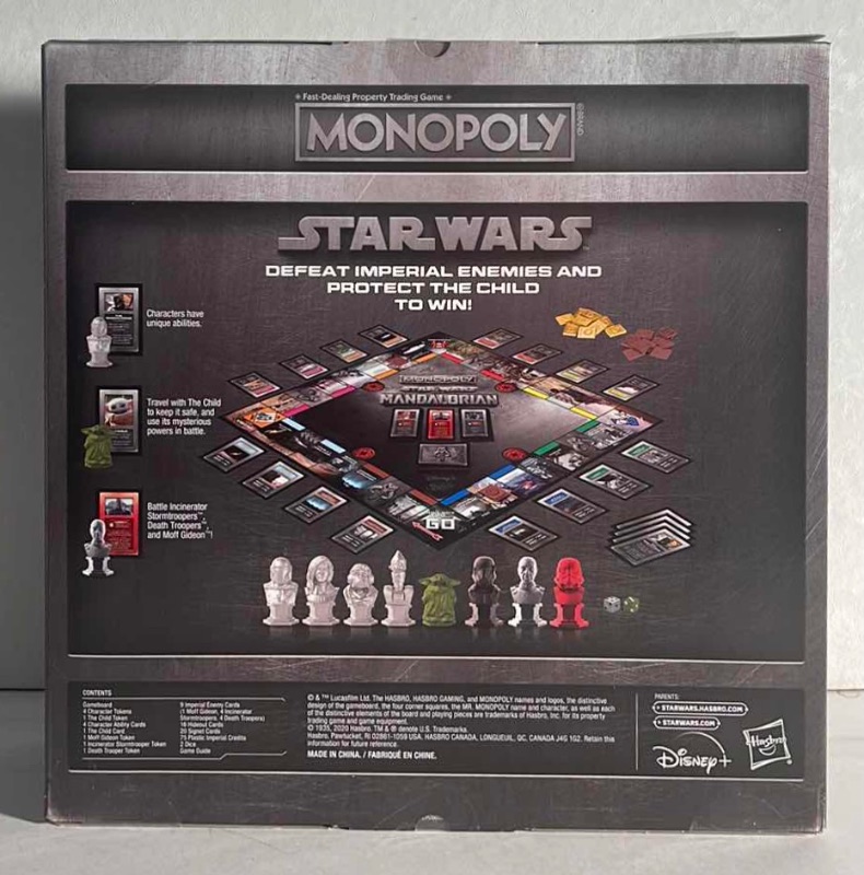 Photo 2 of NIB STAR WARS THE MANDALORIAN MONOPOLY - RETAIL PRICE $48.00