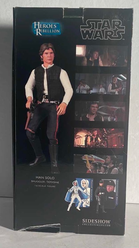 Photo 2 of NIB SIDESHOW HEROES OF THE REBELLION COLLECTIBLES STAR WARS “HAN SOLO”: SMUGGLER (TATOOINE) EXCLUSIVE - RETAIL PRICE $375.00