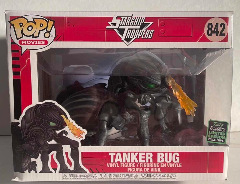 Photo 1 of NIB LIMITED EDITION FUNKO POP MOVIES STARSHIP TROOPERS “TANKER BUG” 2020 SPRING CONVENTION EXCLUSIVE - RETAIL PRICE $35.00