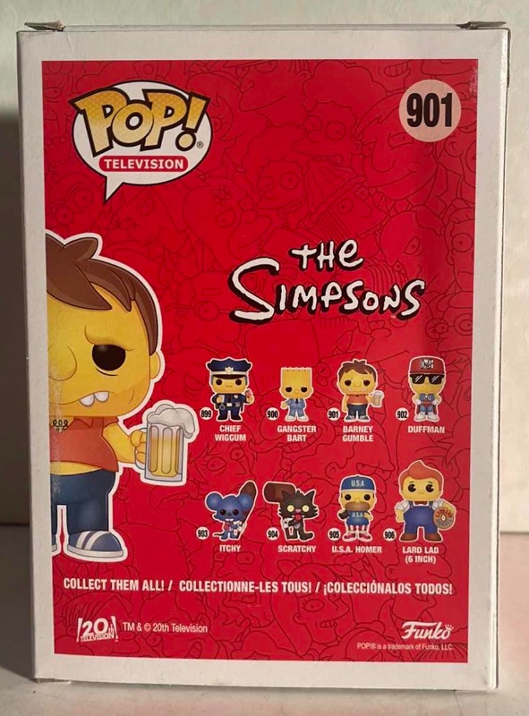 Photo 2 of NIB FUNKO POP TELEVISION SERIES THE SIMPSONS “BARNEY GUMBLE” - RETAIL PRICE $30.00