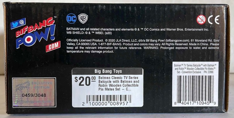 Photo 3 of NIB PIN MATES BATCYCLE LIMITED CONVENTION EXCLUSIVE- RETAIL PRICE $20.00