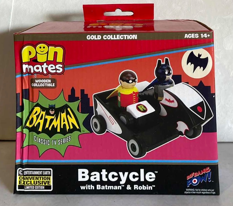 Photo 2 of NIB PIN MATES BATCYCLE LIMITED CONVENTION EXCLUSIVE- RETAIL PRICE $20.00