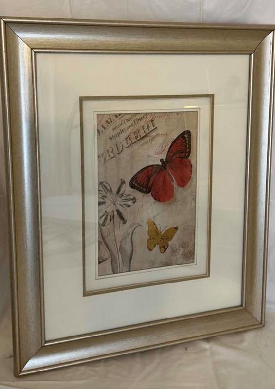 Photo 1 of FRAMED BUTTERFLY PRINT