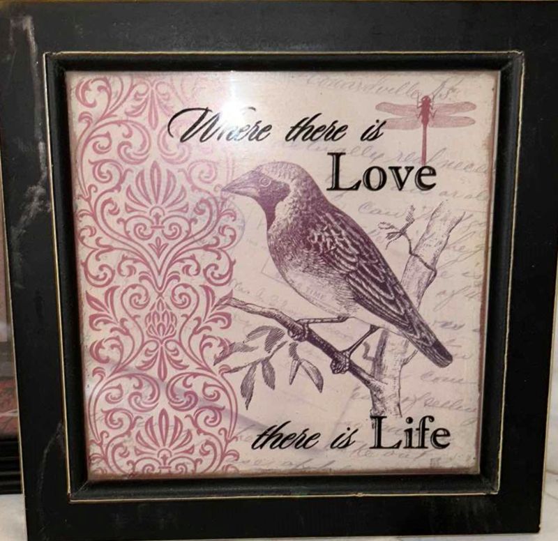 Photo 3 of LOVE FRAMED WALL ART