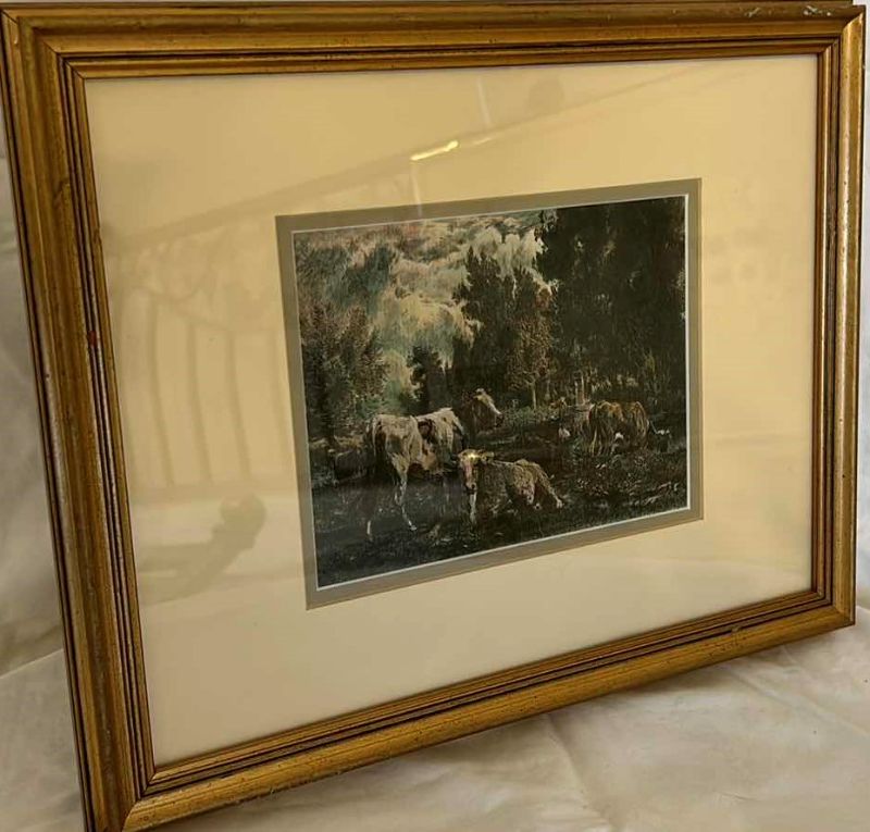 Photo 1 of FRAMED PRINT OF COWS