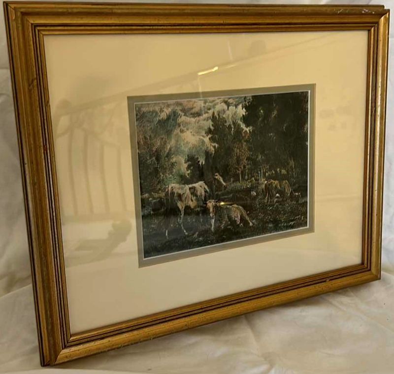 Photo 3 of FRAMED PRINT OF COWS