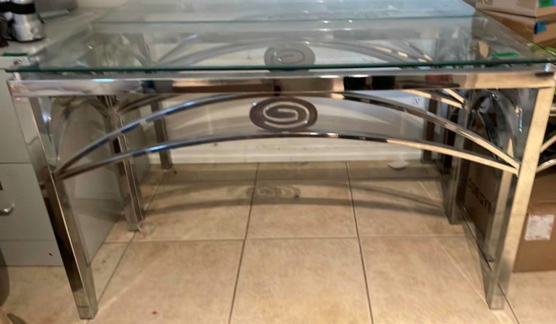 Photo 1 of GLASS DINING TABLE