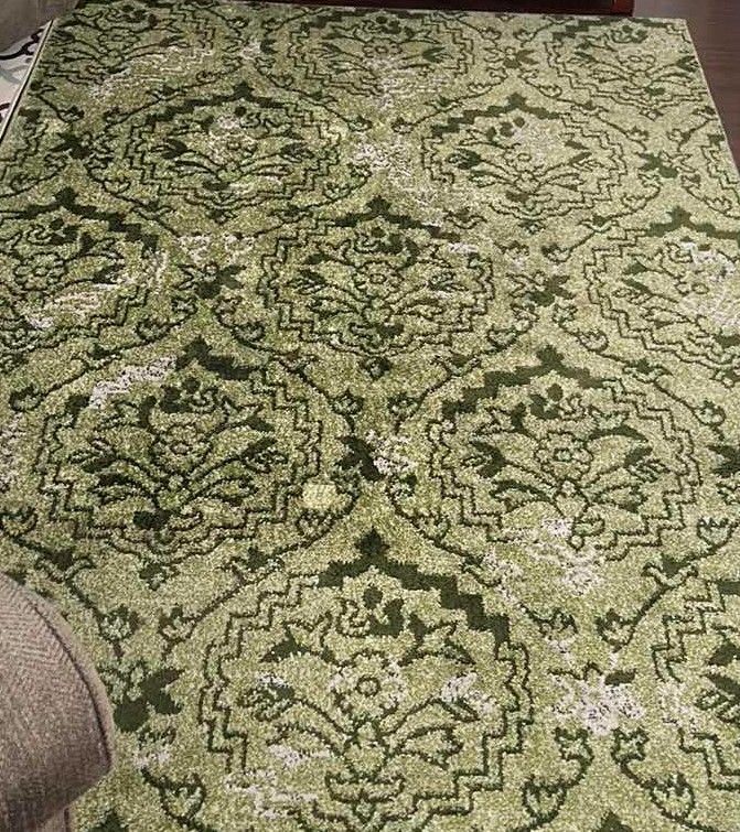 Photo 3 of GREEN TONE AREA RUG - 5x8