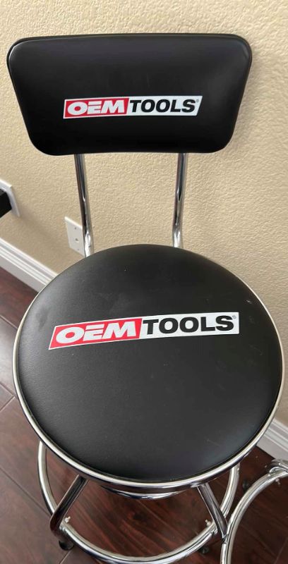 Photo 3 of TWO OEM TOOLS SWIVL BAR STOOLS