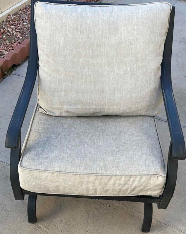 Photo 2 of METAL PATIO CHAIR WITH CUSHIONS