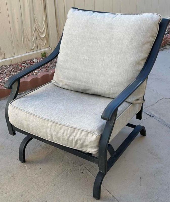 Photo 1 of METAL PATIO CHAIR WITH CUSHIONS