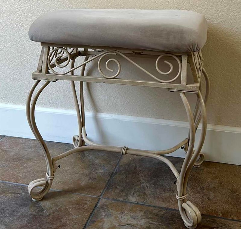 Photo 1 of IRON VANITY CHAIR