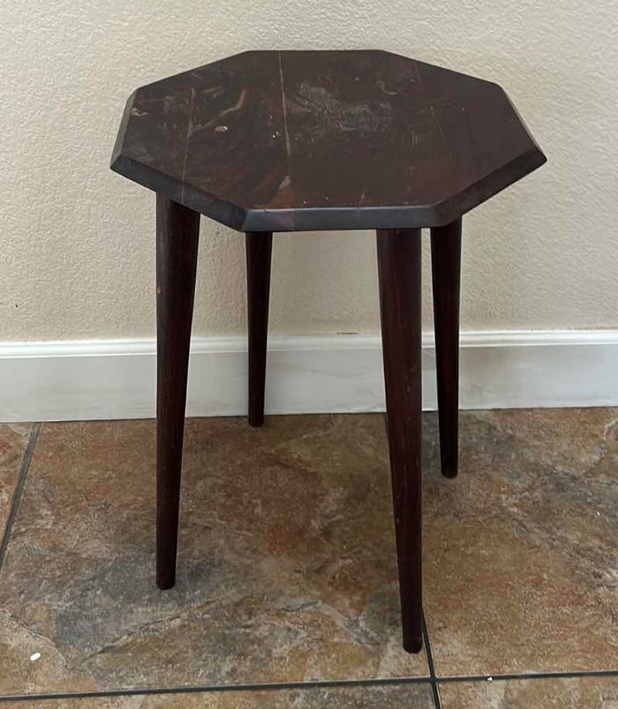 Photo 1 of SMALL WOOD SIDE TABLE