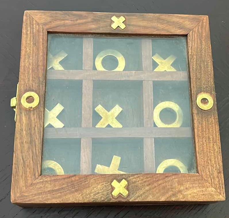 Photo 1 of WOODEN TIC- TAC - TOE GAME