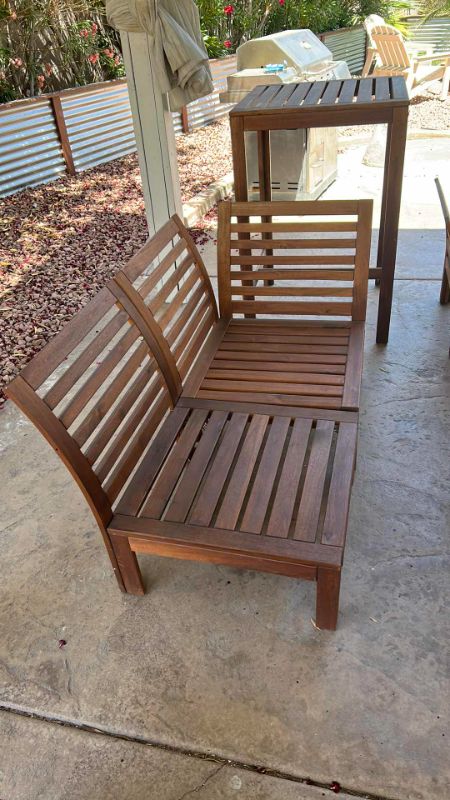 Photo 3 of WOOD PATIO SET