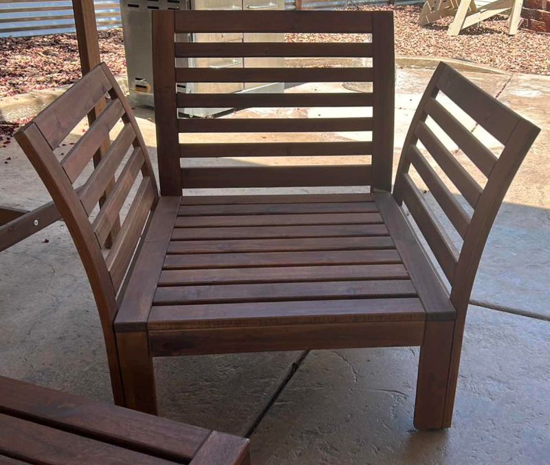 Photo 2 of WOOD PATIO SET