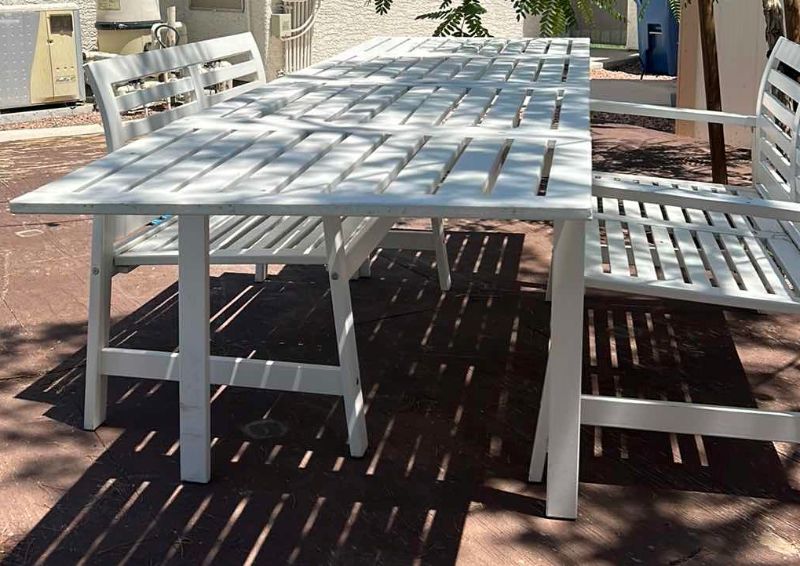 Photo 6 of WHITE PICNIC TABLE PATIO SET