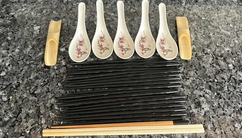 Photo 1 of ORIENTAL SPOONS AND CHOPSTICKS