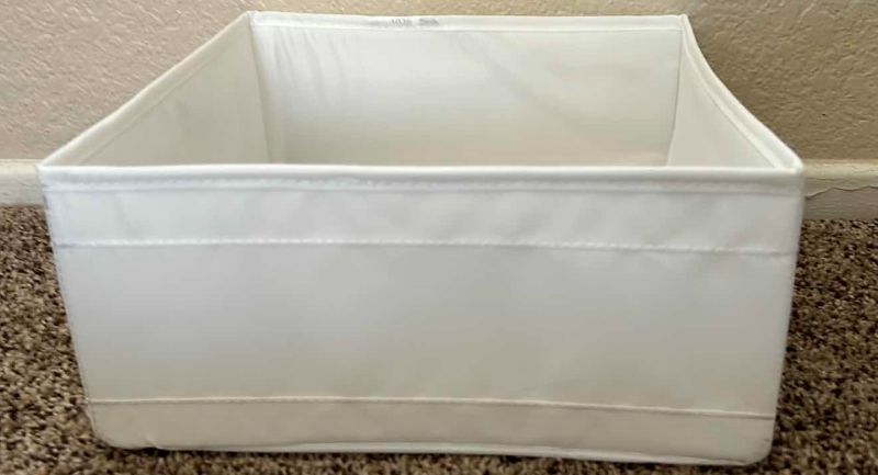 Photo 3 of WHITE FABRIC STORAGE BOXES