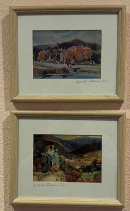Photo 1 of TWO SOUTHWESTERN PAINTINGS SIGNED BY ARTIST - 11 x 9