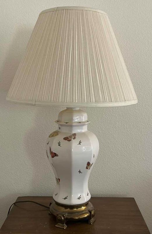 Photo 1 of CERAMIC BUTTERFLY LAMP