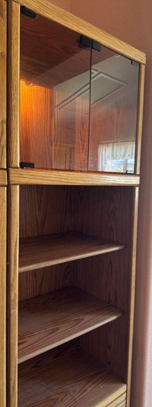 Photo 1 of WOOD CURIO CABINET WITH LIGHTS - 71 x 21.5