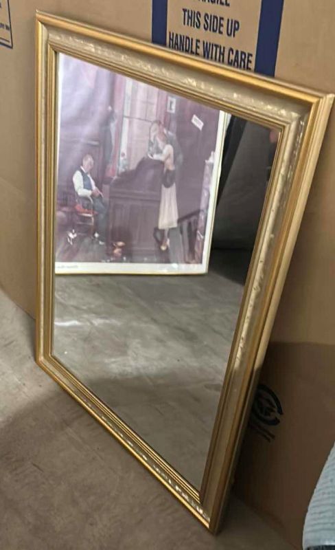 Photo 2 of GOLD FRAMED MIRROR 23.5 x 19