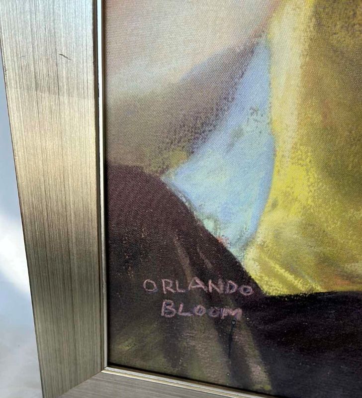 Photo 2 of ORLANDO BLOOM PRINT ON CANVAS - 29" x 41"