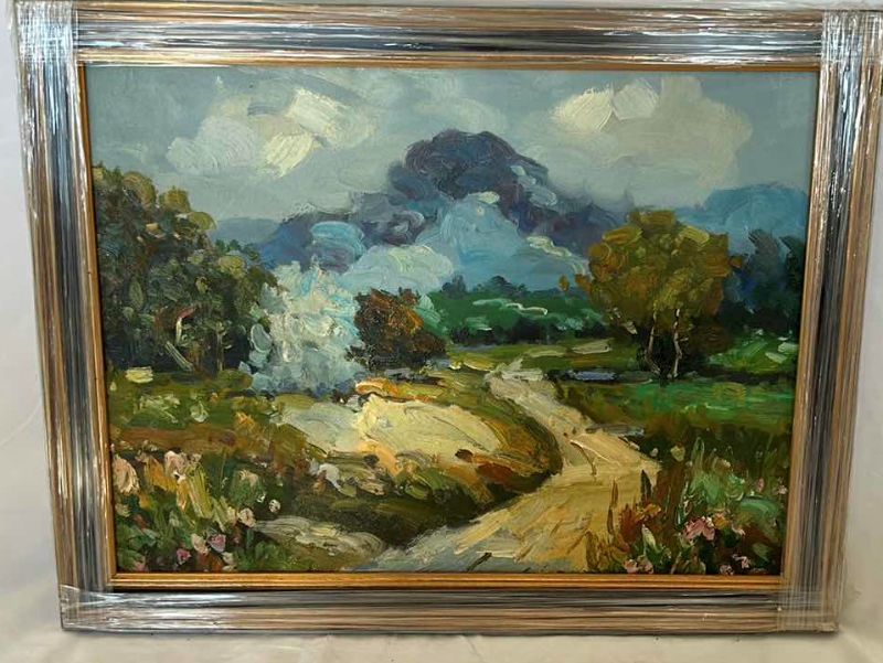 Photo 1 of FRAMED LANDSCAPE PAINTING - 14x18