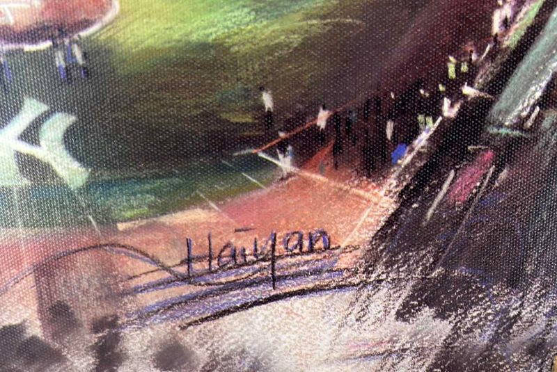 Photo 2 of YANKEE STADIUM 1924-2008 
HOME OF 26 WORLD SERIES PRINT
BY HAIYAN MATTE
20x16