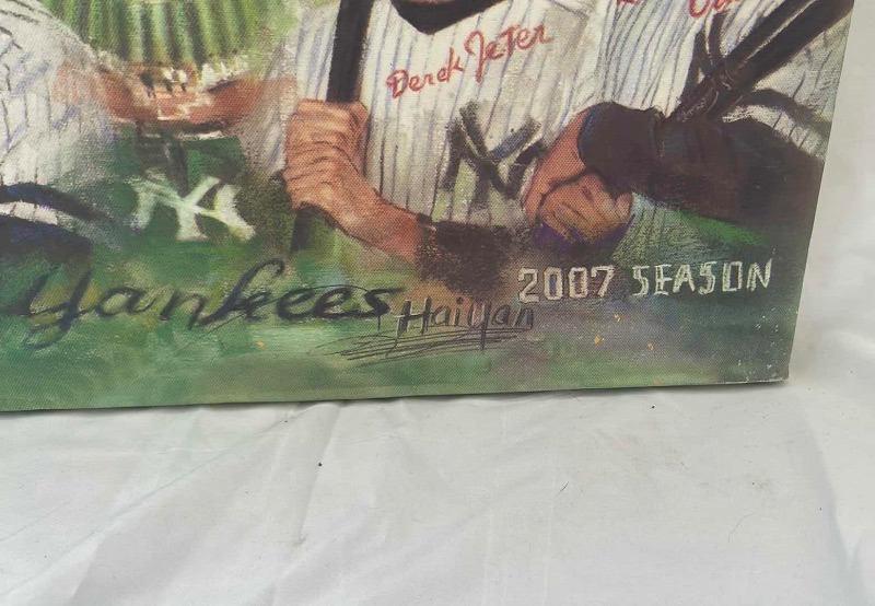 Photo 2 of NEW YORK YANKEES SEASON 2007 CANVAS PAINTING BY HAIYAN MATTE 16x20