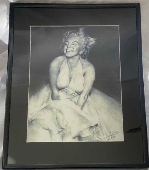 Photo 1 of FRAMED MARILYN MONROE PRINT BY HAIYAN MATTED 11x4