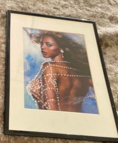 Photo 1 of FRAMED BEYONCE PRINT BY HAIYAN MATTE 11 x14