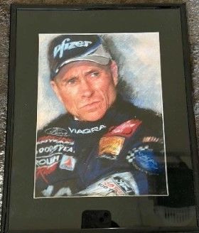 Photo 1 of FRAMED  NASCAR MARK MARTIN PRINT 15x11