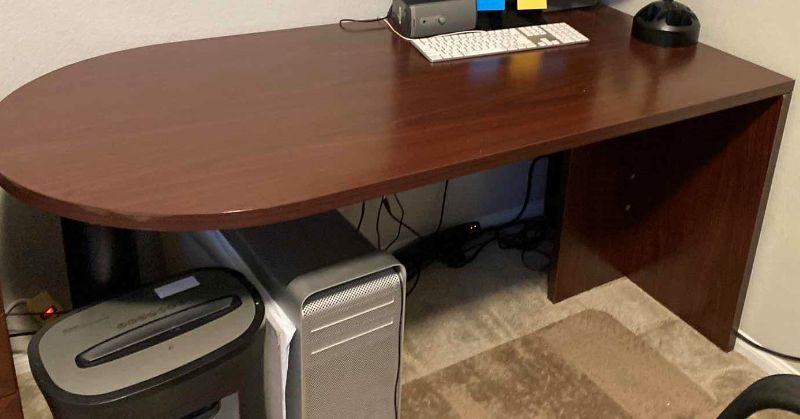 Photo 1 of WOOD COMPUTER DESK 60.5 w x 30 H