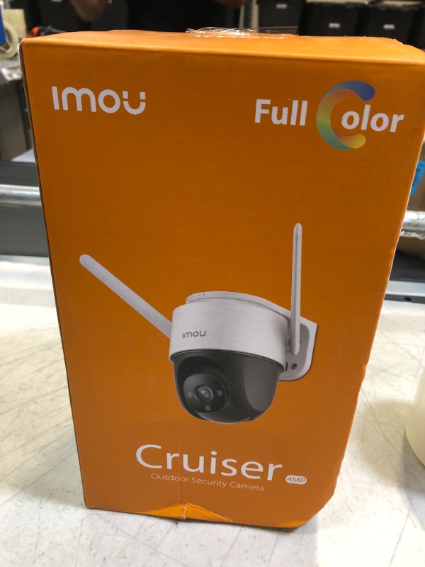 Photo 2 of Imou Security Camera Outdoor with Floodlight and Sound Alarm, 4MP QHD Pan/Tilt 2.4G Wi-Fi Camera, IP66 Weatherproof 2.5K Bullet Camera, Full Color Night Vision IP Camera with 2-Way Talk, Cruiser