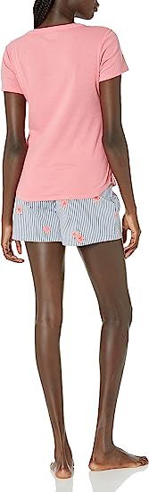 Photo 1 of Amazon Essentials Women's Poplin Pants and Sleep Tee Set
