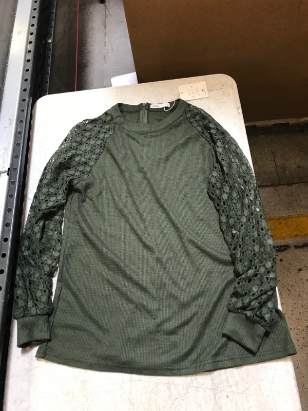 Photo 1 of Green Long Sleeve Sweater, Large