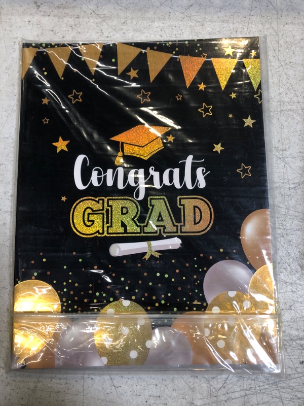 Photo 3 of Eaasty 6 Pieces Graduation Decorations Graduation Party Supplies Jumbo Graduation Signature Board Signature Guest Book 2023 Large Board Congrats Grad Congratulations Giant Greeting Card Student 