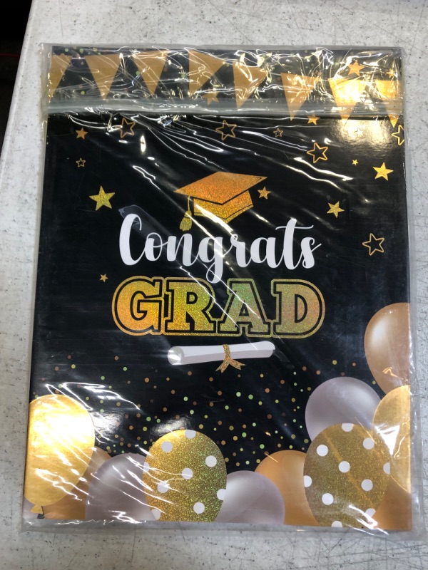 Photo 3 of Eaasty 6 Pieces Graduation Decorations Graduation Party Supplies Jumbo Graduation Signature Board Signature Guest Book 2023 Large Board Congrats Grad Congratulations Giant Greeting Card Student