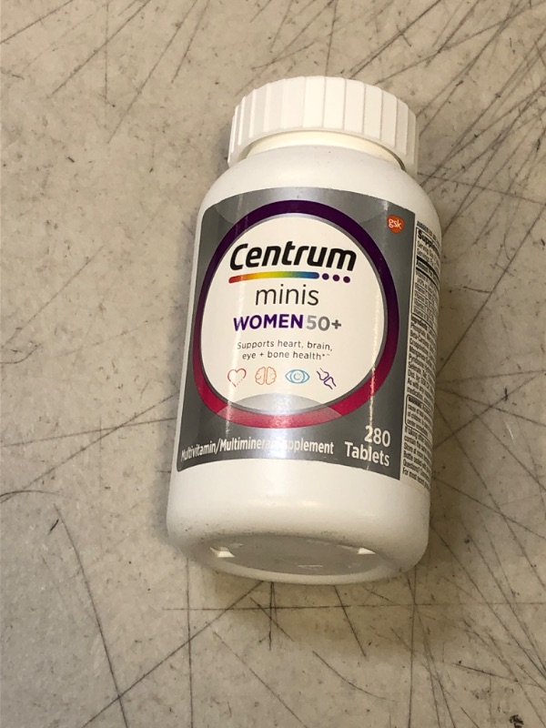 Photo 2 of Centrum Minis Silver Women's Multivitamin for Women 50 Plus, Multimineral Supplement with Vitamin D3, B Vitamins, Non-GMO Ingredients, Supports Memory and Cognition in Older Adults - 280 Ct 280 Count (Pack of 1) [EXP: 11/2024]