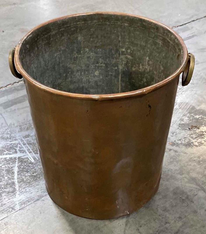 Photo 1 of ANTIQUE COPPER POT 17” X H 18”