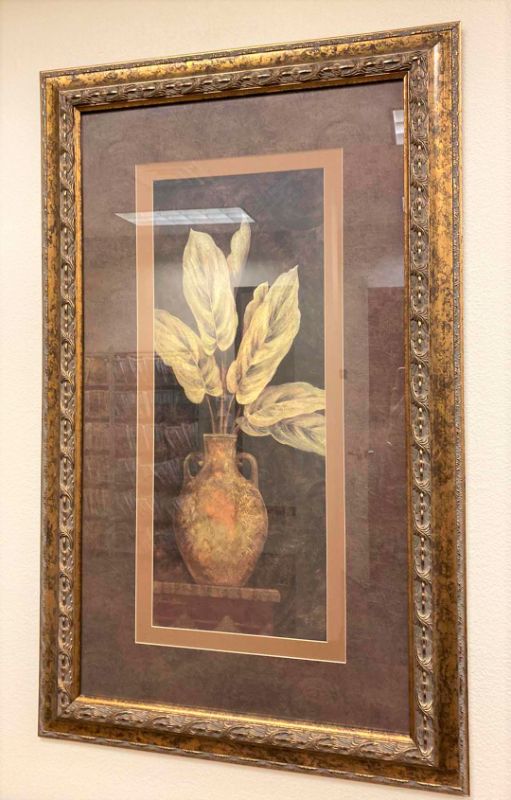 Photo 1 of FRAMED TOMMY BAHAMA “TROPICALS IN VASE” ARTWORK 28” X 48”