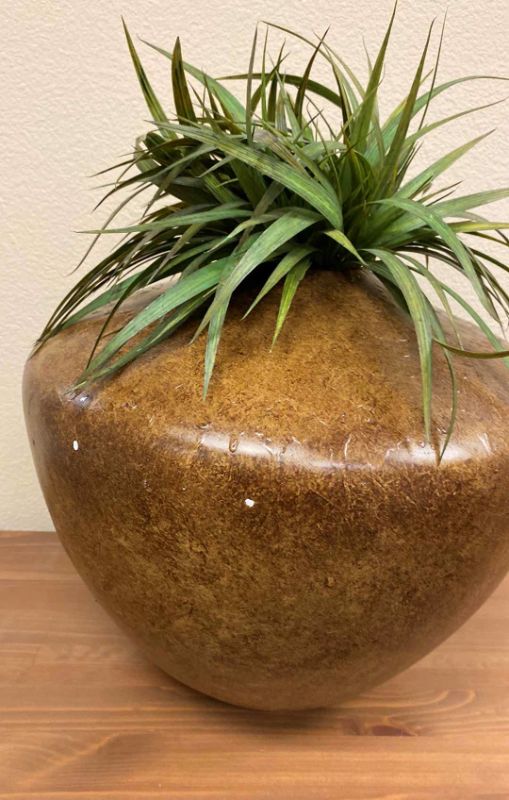 Photo 3 of CERAMIC VASE WITH FAUX PLANT H13”