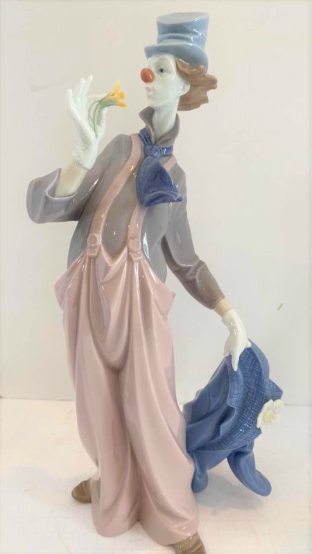 Photo 1 of VINTAGE LLADRO EXCLUSIVE “A MILE OF STYLE” CLOWN FIGURINE 14”