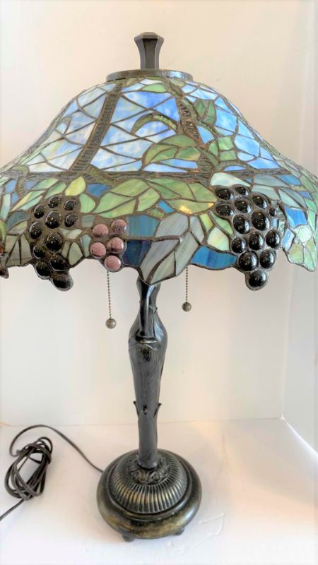 Photo 1 of NEPTUNE TIFFANY STYLE LAMP 29”