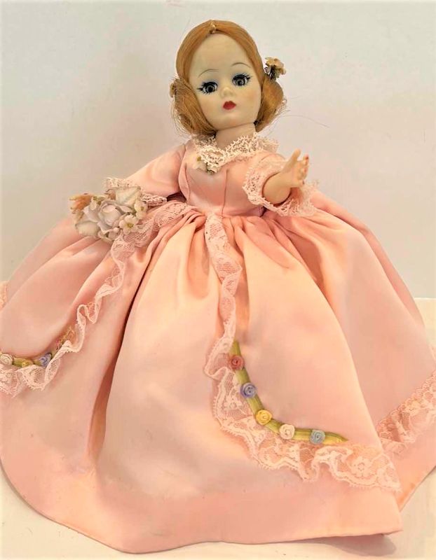 Photo 1 of MADAME ALEXANDER “JENNY LIND” PORCELAIN 8” DOLL ON STAND