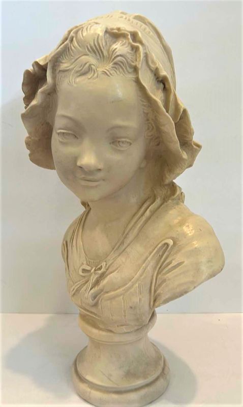 Photo 1 of GRINAM NIAM COMPOSITE BUST OF YOUNG GIRL H18”