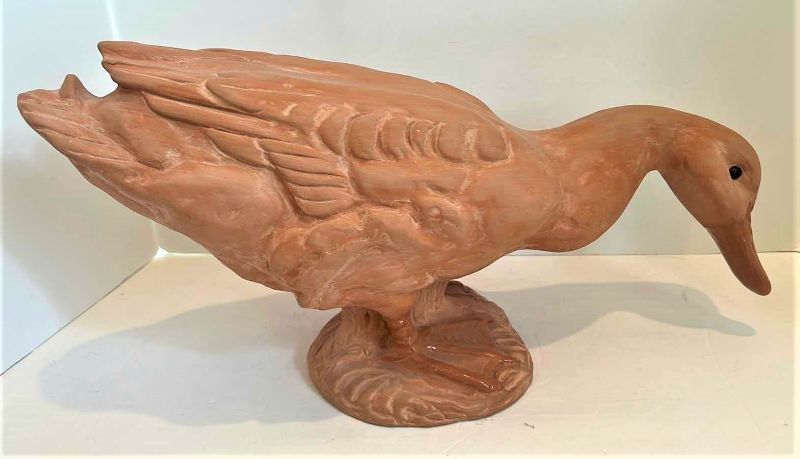 Photo 1 of EARTH NEEDS LTD POTTERY DUCK 21” x 10”