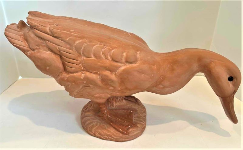 Photo 1 of EARTH NEEDS LTD POTTERY DUCK 21” x 10”